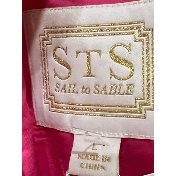 NWT Sail To Sable Neon Tweed Short Sleeve Top Size L - Picture 4 of 9